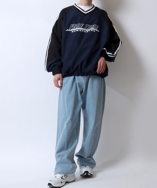 SITRY ナイロンジャケット Nylon Pullover/ナイロン Vネック