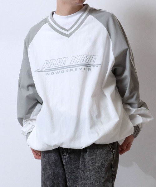 SITRY ナイロンジャケット Nylon Pullover/ナイロン Vネック