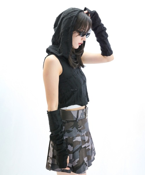 スカート 迷彩柄プリーツデザインミニスカート : ZOZOTOWN Yahoo