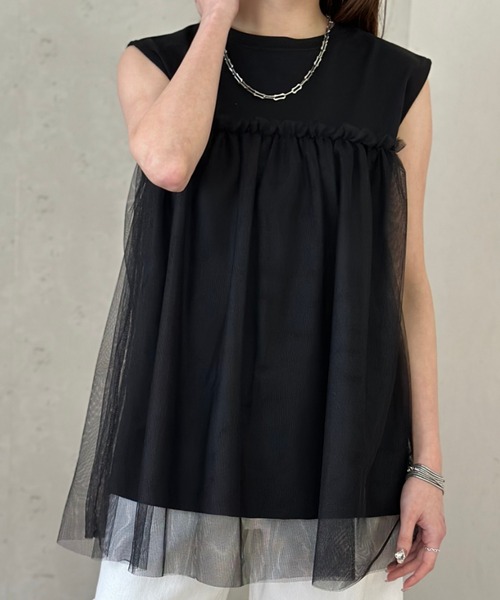 Per sist ence（パーシエンス） tシャツ チュールドッキングAライン 
