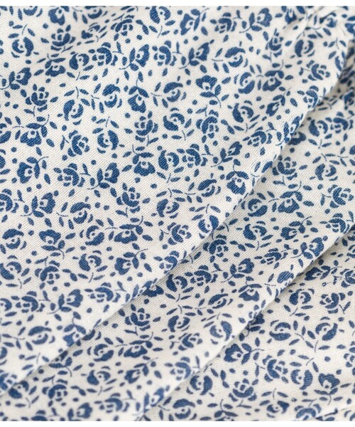 新品 タグ付 プチバトー ダブルガーゼ プリント ブラウス フラワー 10ans ダブルガーゼブラウス | ベビー服・子供服通販のPETTIT BATEAU