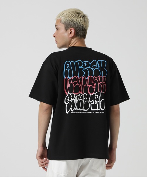 tシャツ GRAFFITI AVIREX T-SHIRT/グラフィティーTシャツ レディース AVIREX tシャツ 「直営店限定」GRAFFITI EMB T-SHIRT/グラフィ