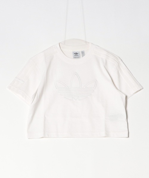 adidas tシャツ ファイヤーバード トレフォイル クロップTシャツ