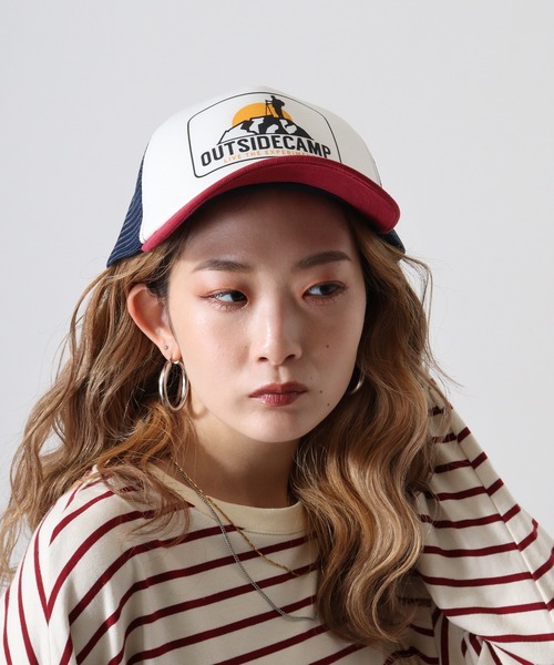 Fab キャップ 帽子 プリントメッシュキャップ メンズ レディース