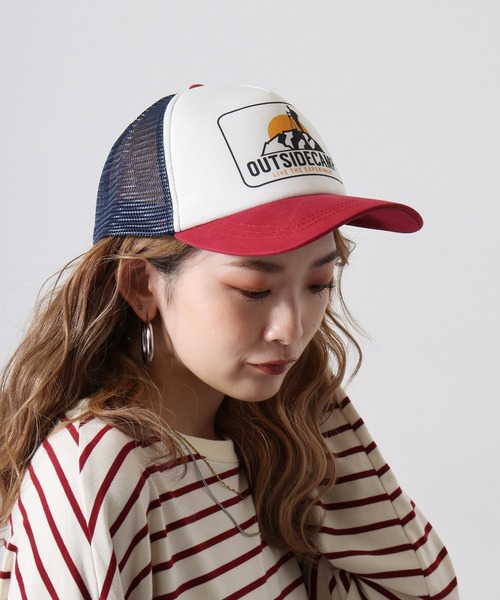 Fab キャップ 帽子 プリントメッシュキャップ メンズ レディース