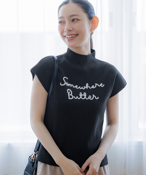 tシャツ イタリア糸cool素材ニットトップス レディース coca tシャツ チェーンロゴボトルネックニットトップス