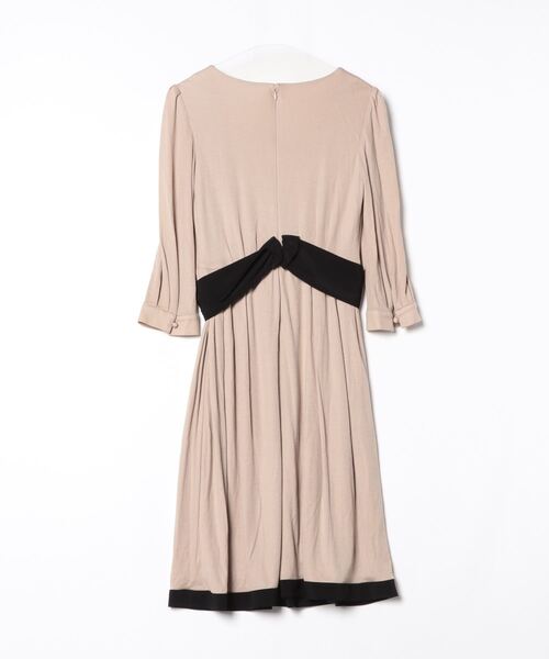 TO BE CHIC」 7分袖ワンピース 40 ベージュ レディース : 85419825 