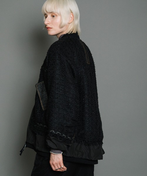 AULA AILA（アウラ アイラ） ブルゾン アウター ツイードブルゾン