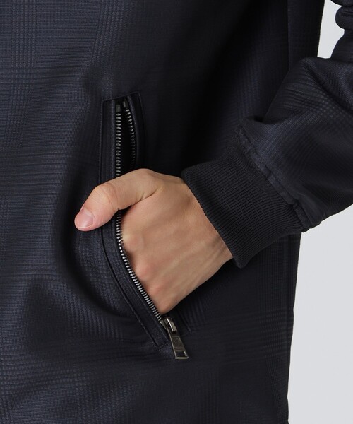 BLACK LABEL CRESTBRIDGE ma1 ma-1 グレンチェックジャカードMA