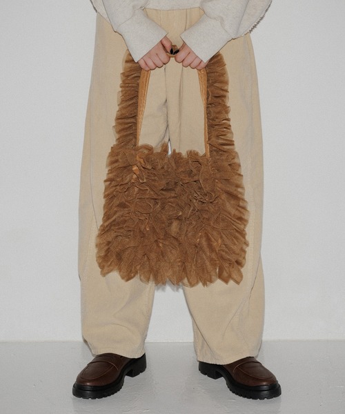 ADAM ET ROPE' FEMME フリルワンショルダーバッグ ADAM ET ROPE'（アダムエロペ） ショルダーバッグ バッグ 「一部WEB