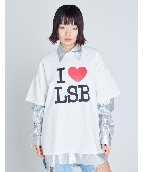 tシャツ 「8」「it」「Little sunny bite」I love LSB big tee レディース メンズ Little sunny bite tシャツ 「8」「it」「Little bite」I love