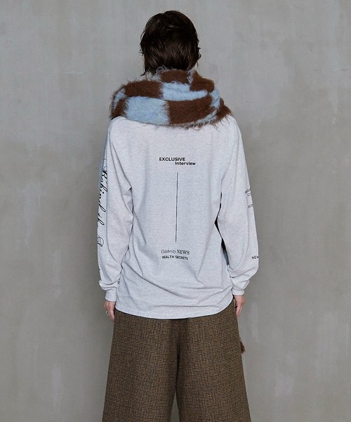 未使用！メゾンスペシャル✳︎MAGAZINE HEADINGロングスリーブTシャツ MAISON SPECIAL tシャツ MAGAZINE HEADING Long Sleeve T-shirt