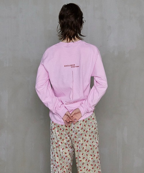 MAISON SPECIAL tシャツ MAGAZINE HEADING Long Sleeve T-shirt