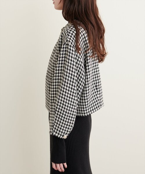 natural couture アウター 「Web限定」金釦ショート丈ジャケット