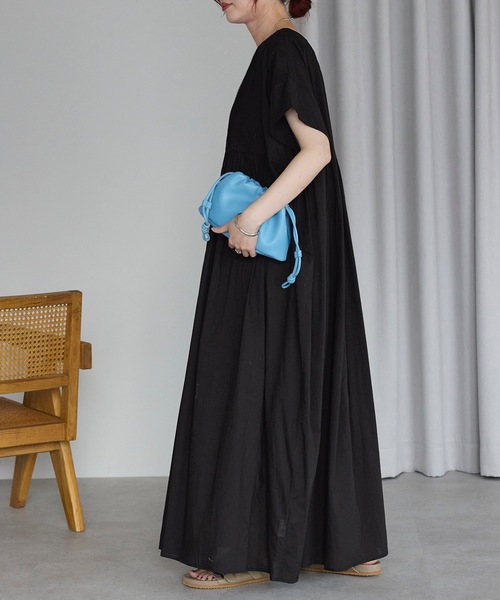 国内外の人気集結！ 美品✨45R ピンタックチュニックワンピース