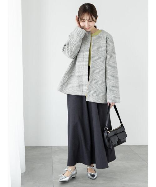 GIADA●フード取り外し可能●PI0833DIC●２色 Te chichi TERRASSE コート アウター カットメルトンフード