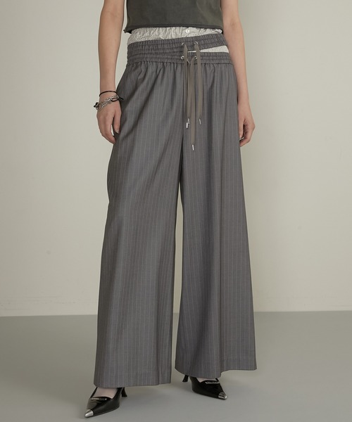 スラックス パンツ レイヤードスラックス / Layered Slacks