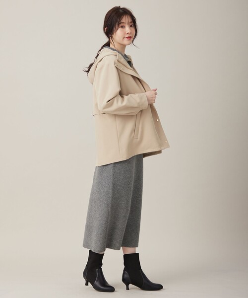 any SiS コート アウター 「撥水・UVカット・洗える」フーデット