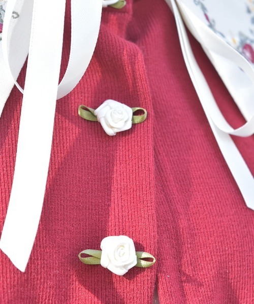axes femme(アクシーズ ファム) カーディガン ストロベリー刺繍 axes femme(アクシーズ ファム) カーディガン ストロベリー刺繍