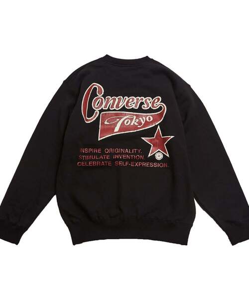CONVERSE TOKYO ロゴ スウェット トレーナー CONVERSE TOKYO トレーナー スウェット 「限定展開」FLAG LOGO
