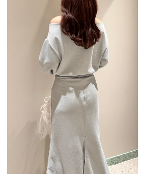 snidel オフショル　スウェット SNIDEL トレーナー スウェット オフショルタックスウェット