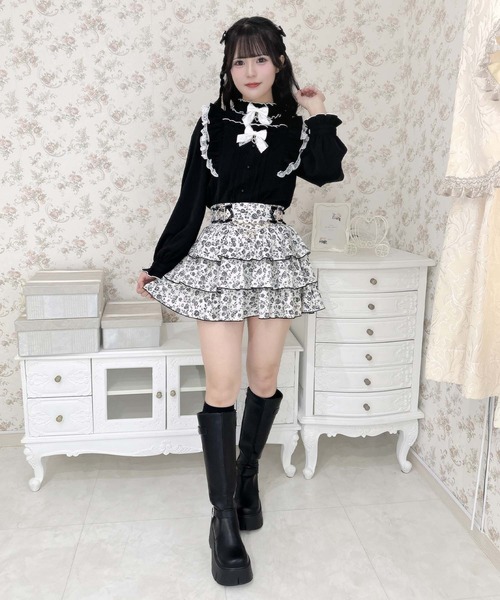 ROJITA（ロジータ） スカート 花柄ティアードスカパン : ZOZOTOWN