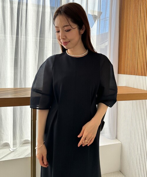 新品 大きいサイズXL VERY×UNFILOコラボ シアースリーブワンピース UNFILO（アンフィーロ） ワンピース 「VERY×UNFILOコラボ」BEAUTY MOVE