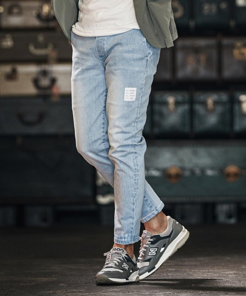 wjk reluxe ジーンズ mp13266-tight knit denim tapered easy