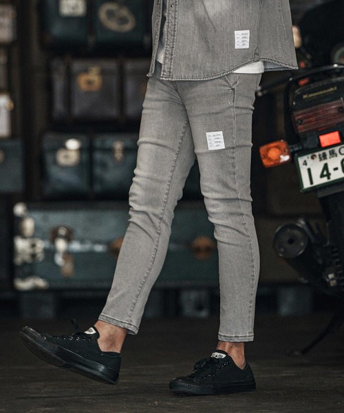 wjk reluxe ジーンズ mp13266-tight knit denim tapered easy