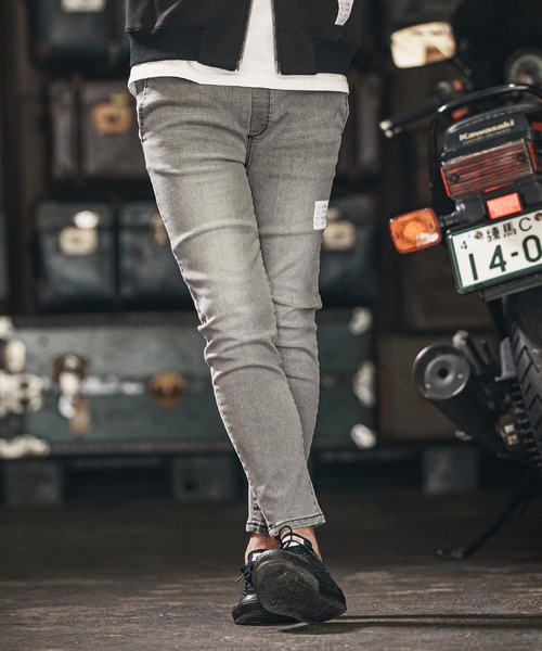 wjk reluxe ジーンズ mp13266-tight knit denim tapered easy