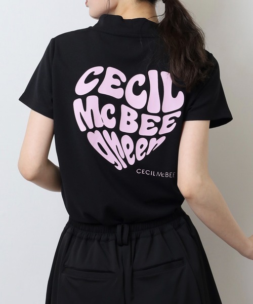 CECIL McBEE（セシルマクビー） tシャツ 半袖 ハートモチーフ半袖