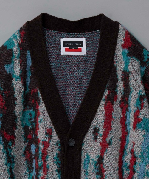 MAISON SPECIAL ブラウン カーディガン MAISON SPECIAL（メゾンスペシャル） ニットカーディガン FREE