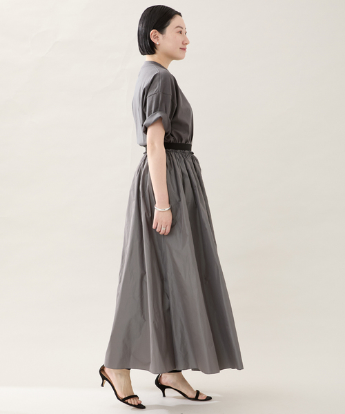 VERMEIL par iena スカート グログランゴム タフタスカート