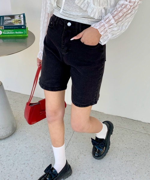 ハーフパンツ ジーンズ デニム デニムパンツ 短パン ウォッシュ