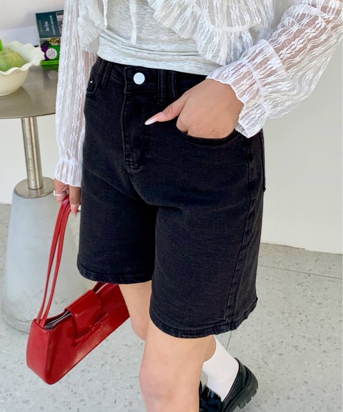 ハーフパンツ ジーンズ デニム デニムパンツ 短パン ウォッシュ