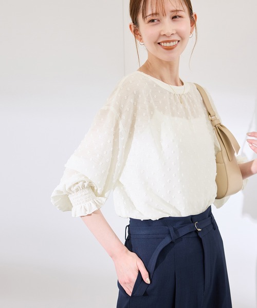 ブラウス シャツ 袖コンシャスブラウス レディース 3D袖コンシャスブラウス | ロペピクニック(ROPE' PICNIC