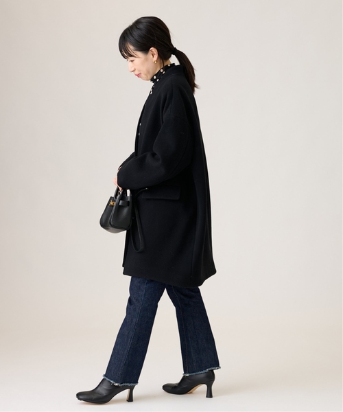 JOURNAL STANDARD L'ESSAGE ノーカラーロングジャケット JOURNAL STANDARD L'ESSAGE ノーカラーロングジャケット journal