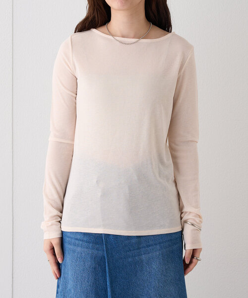 tシャツ シアー ベーシック ロング Tシャツ レディース mystic tシャツ newシアーロングTシャツ レディース : ZOZOTOWN