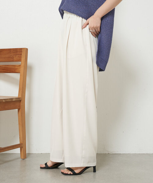 Jena espace merveilleux パンツ 「美脚パンツ」トロミカーブ