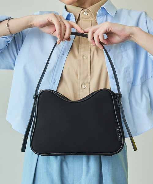 EDITA. ハンドバッグ ネオプレン カーブライン ハンドバッグ