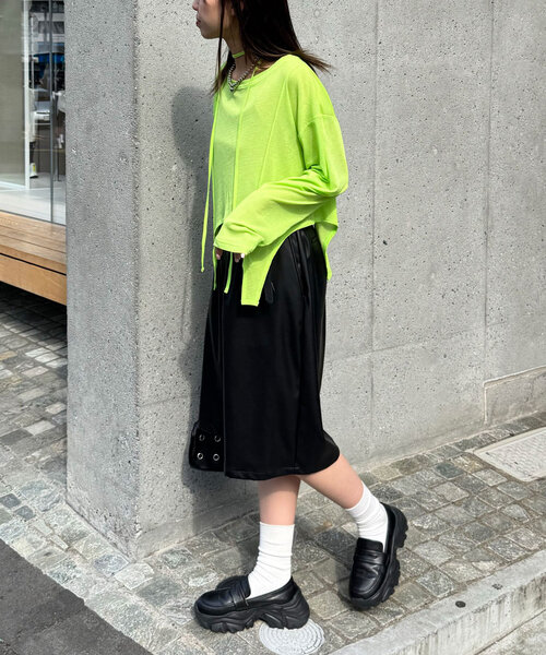 CIAOPANIC tシャツ チョーカー付きガーターシアートップス
