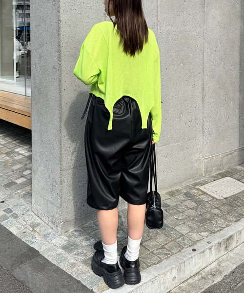 CIAOPANIC tシャツ チョーカー付きガーターシアートップス