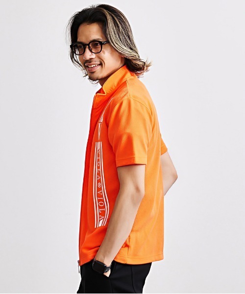 VIOLA ポロシャツ 「VIOLA rumore/ヴィオラ ルモーレ」フルZIP UP半袖