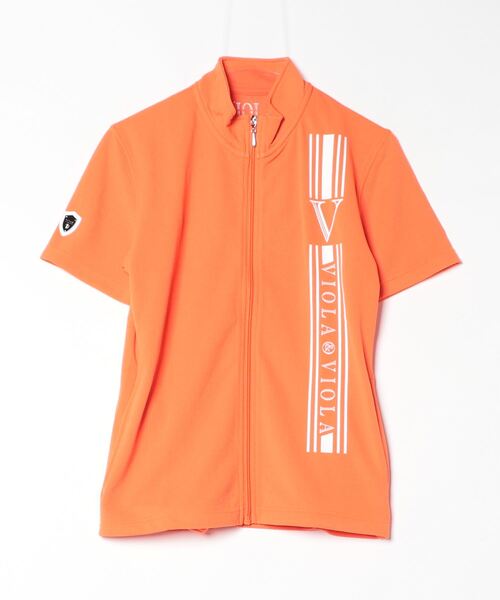VIOLA ポロシャツ 「VIOLA rumore/ヴィオラ ルモーレ」フルZIP UP半袖