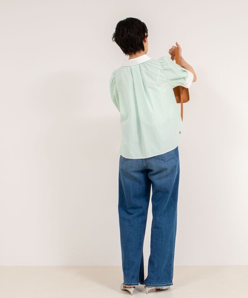 NOLLEY'S（ノーリーズ） ブラウス シャツ パフスリーブ半袖シャツ