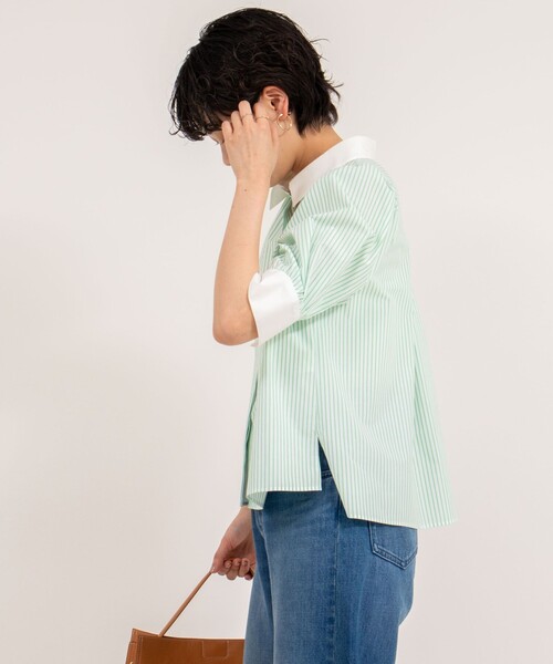 NOLLEY'S（ノーリーズ） ブラウス シャツ パフスリーブ半袖シャツ