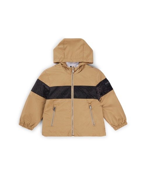 BOSS（HUGO BOSS） コート アウター キッズ はっ水 フーデッド