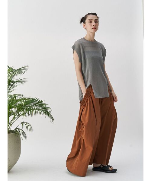 23AW✨UN3D. カラーラインシアーニットトップス グレー 23AW✨UN3D. カラーラインシアーニットトップス グレー - メルカリ