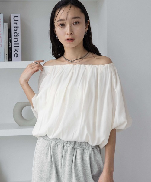 JEANASIS ブラック 2WAYバルーンブラウス サイズF JEANASIS｜2WAYバルーンブラウス | Rakuten Fashion(楽天