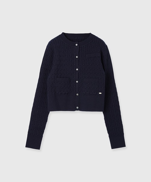 anuans（アニュアンス） ニットカーディガン FREE ブルー レディース